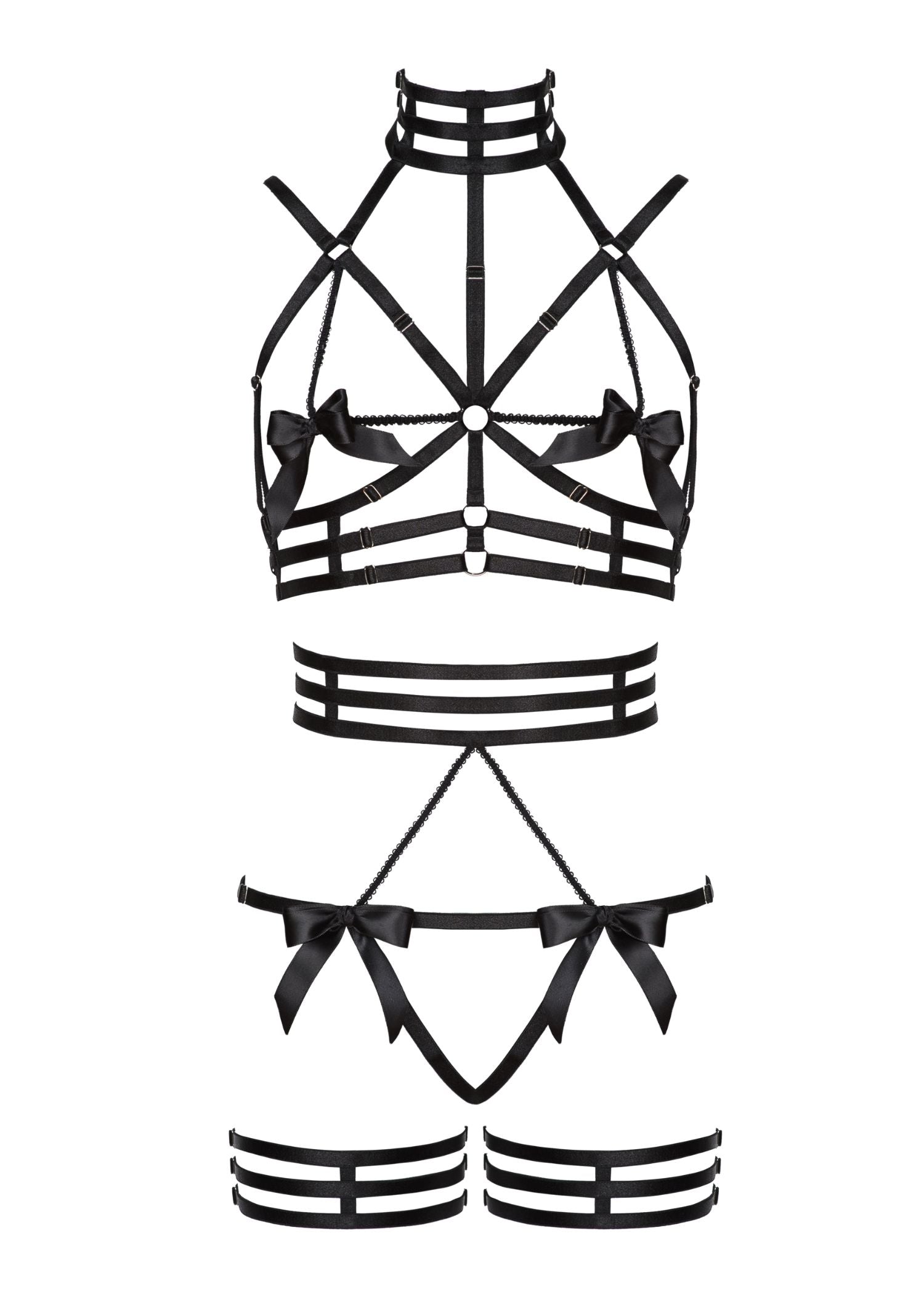Baed Stories Night of Secrets Erotic Set with Harnesses and Garters Avec Amour Lingerie Baed Stories Night of Secrets Erotic Set with Harnesses and Garters Avec Amour Lingerie
