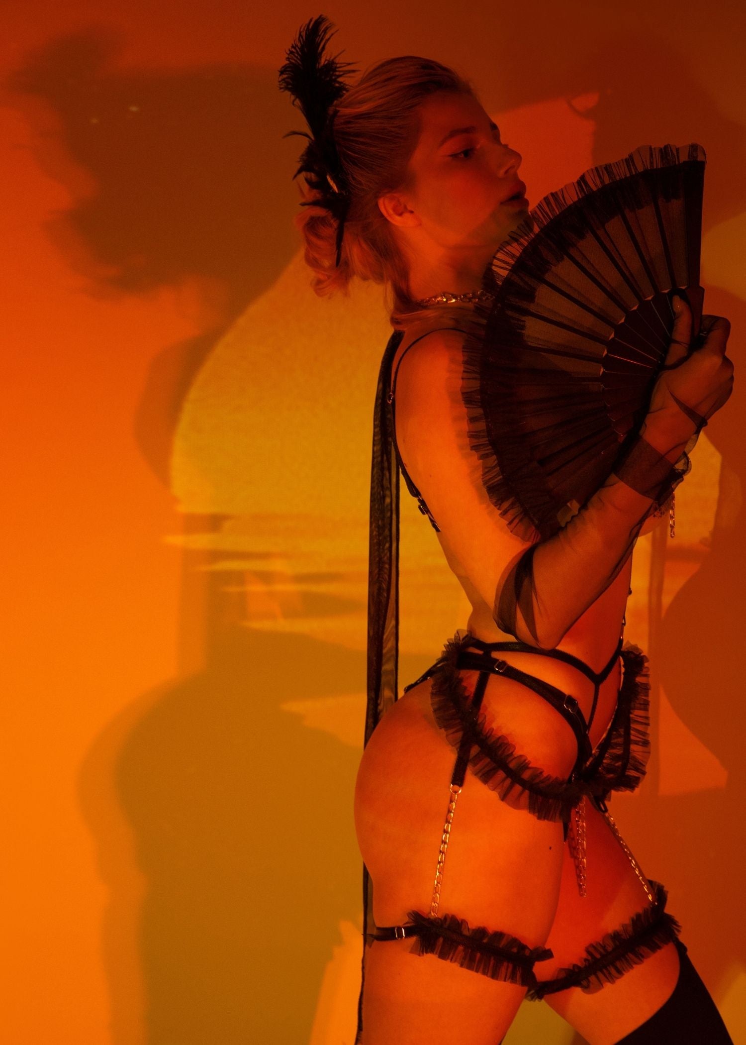 Baed Stories Savage Power - Empress Erotic Harness BDSM Bodysuit Lingerie Set - Sexy Lingerie