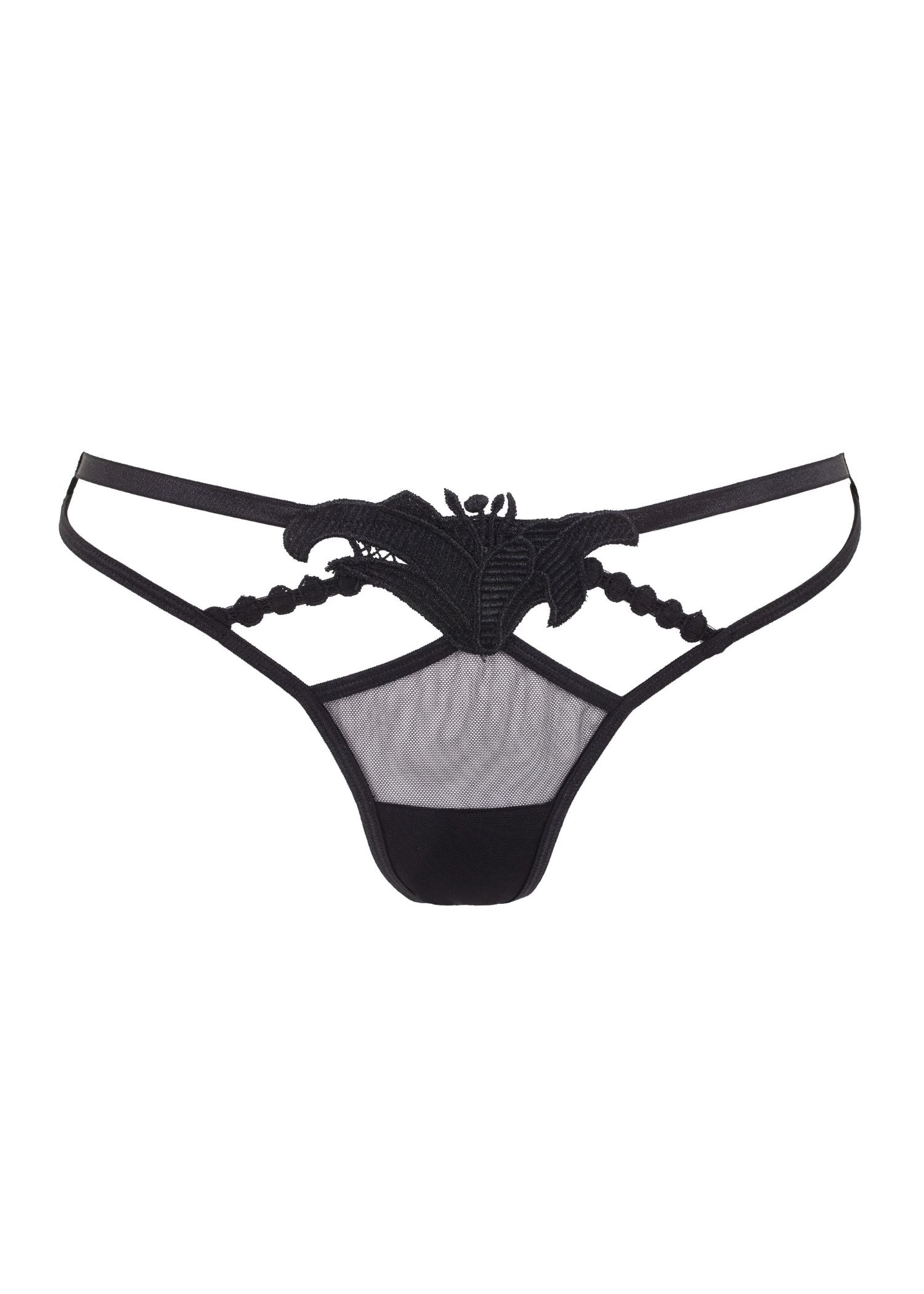Bluebella Amina Black Thong G-String | Sexy Lingerie