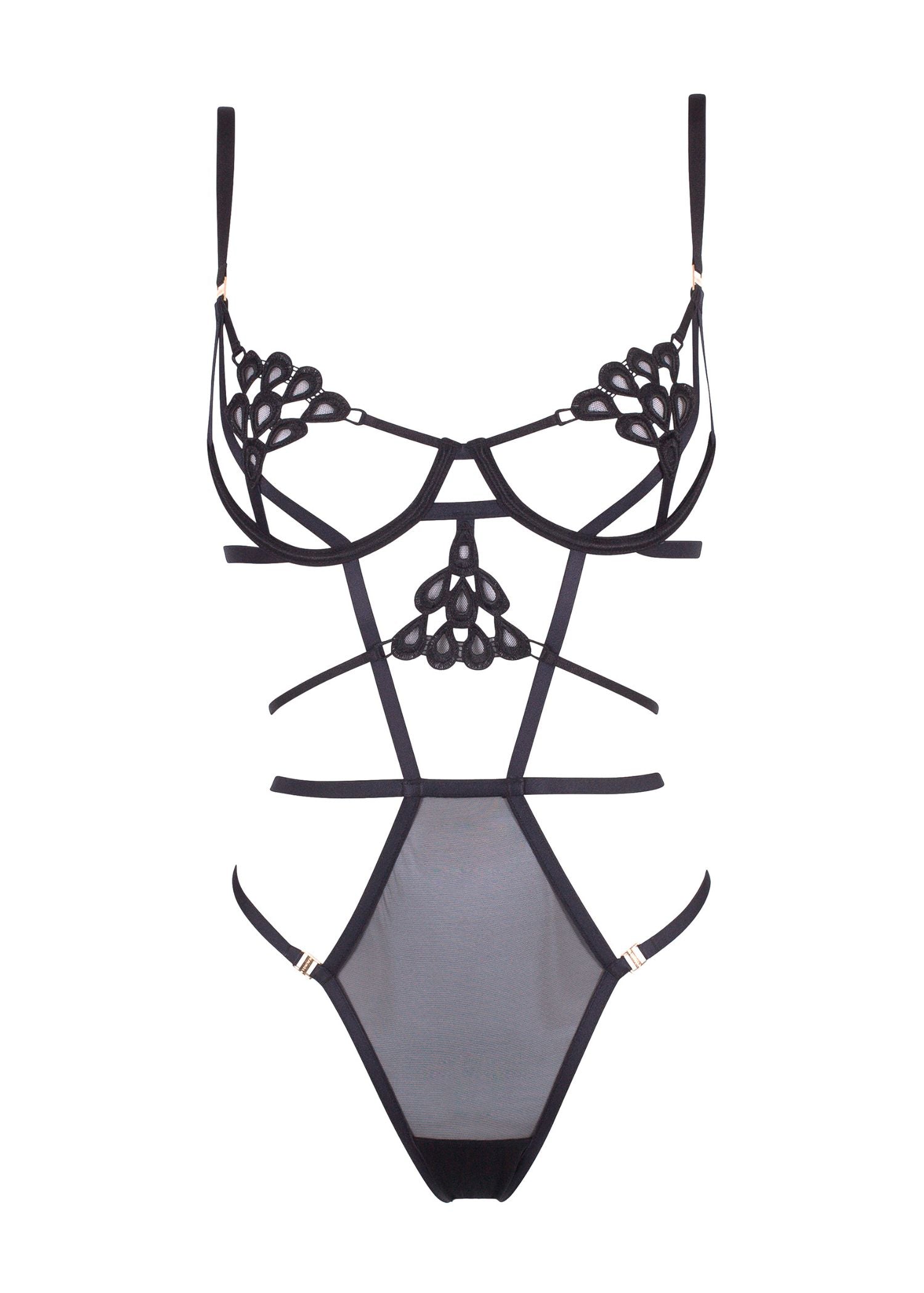 Bluebella Aria Wired Body (Black) | Avec Amour Sexy Lingerie