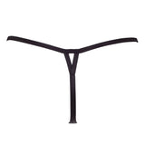 Bluebella Avery Black Embroidery Mesh Thong - Luxury Lingerie