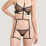 Bluebella Calypso Bra (Black) - Underwired See-Through Bra | Avec Amour Sexy Lingerie