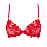 Bluebella Colette Bra (Tomato Red) - Underwired Embroidery Lace Bra | Avec Amour Sexy Lingerie