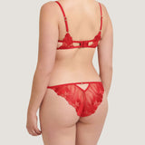 Bluebella Colette Bra (Tomato Red) - Underwired Embroidery Lace Bra | Avec Amour Sexy Lingerie