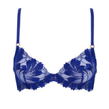 Bluebella Colette Bra - Underwired Blue Embroidery Bra | Avec Amour Sexy Lingerie
