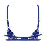 Bluebella Colette Bra - Underwired Blue Embroidery Bra | Avec Amour Sexy Lingerie