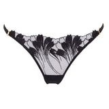 Bluebella Colette Black Mesh Brief - Luxury Lingerie
