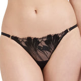 Bluebella Colette Black Mesh Brief - Luxury Lingerie