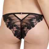 Bluebella Colette Black Mesh Brief - Luxury Lingerie