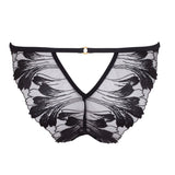 Bluebella Colette Black Mesh Brief - Luxury Lingerie