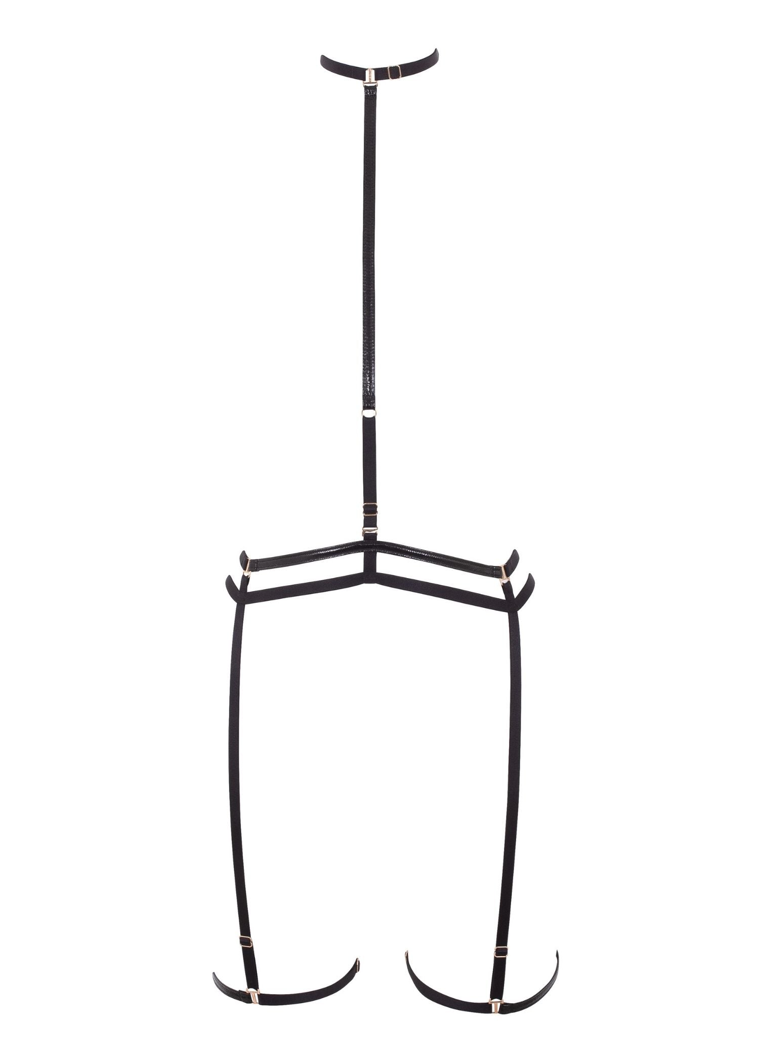Bluebella Edena Suspender Harness - Detachable Harness - Bondage Wear - Avec Amour Sexy Lingerie
