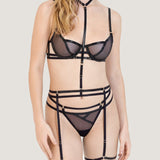 Bluebella Edena Suspender Harness - Detachable Harness - Bondage Wear - Avec Amour Sexy Lingerie