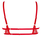 Bluebella Enya Red Embroidery Underwire Bra - Luxury Lingerie