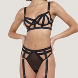 Bluebella Highgate Bra Black | Cupless Sexy Lingerie