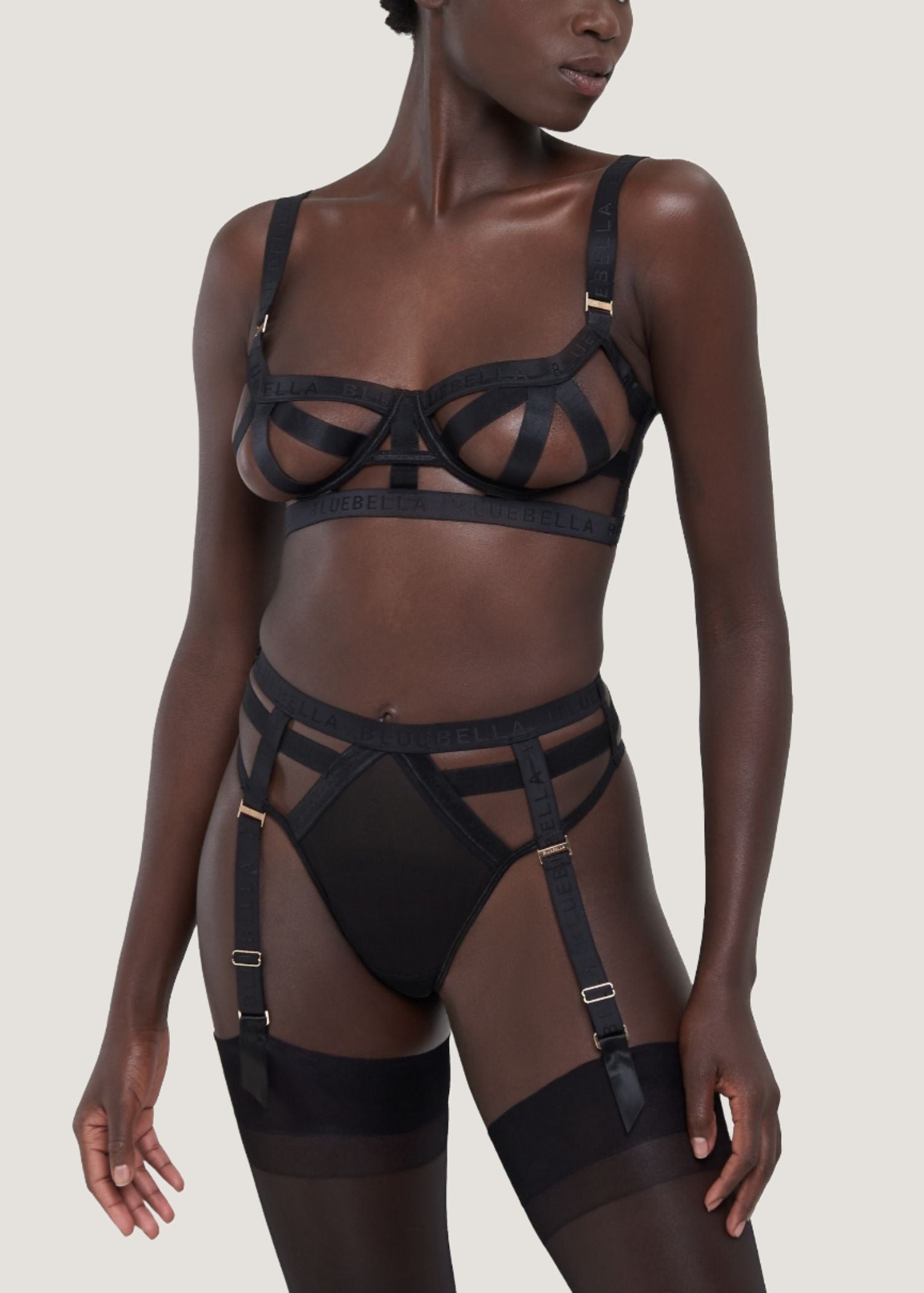 Bluebella Highgate Bra Black | Cupless Sexy Lingerie