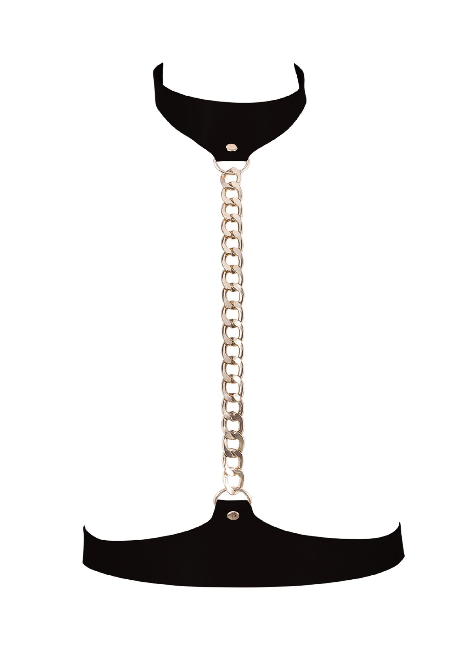 Bluebella Lotus Body Harness (Black Leather) | Avec Amour Bondage Accessory