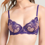 Bluebella Marseille Bra (Heliotrope Purple) - Underwired Embroidery Lace | Avec Amour Luxury Lingerie