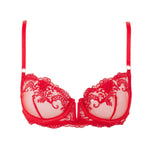 Bluebella Marseille Underwired Bra (Tomato Red) - Superfine Embroidery Lace | Avec Amour Luxury Lingerie