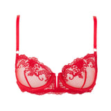 Bluebella Marseille Underwired Bra (Tomato Red) - Superfine Embroidery Lace | Avec Amour Luxury Lingerie