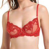 Bluebella Marseille Underwired Bra (Tomato Red) - Superfine Embroidery Lace | Avec Amour Luxury Lingerie