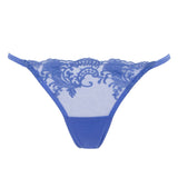 Bluebella Marseille Amparo Blue Mesh Embroidery Brief - Luxury Lingerie