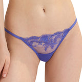 Bluebella Marseille Amparo Blue Mesh Embroidery Brief - Luxury Lingerie