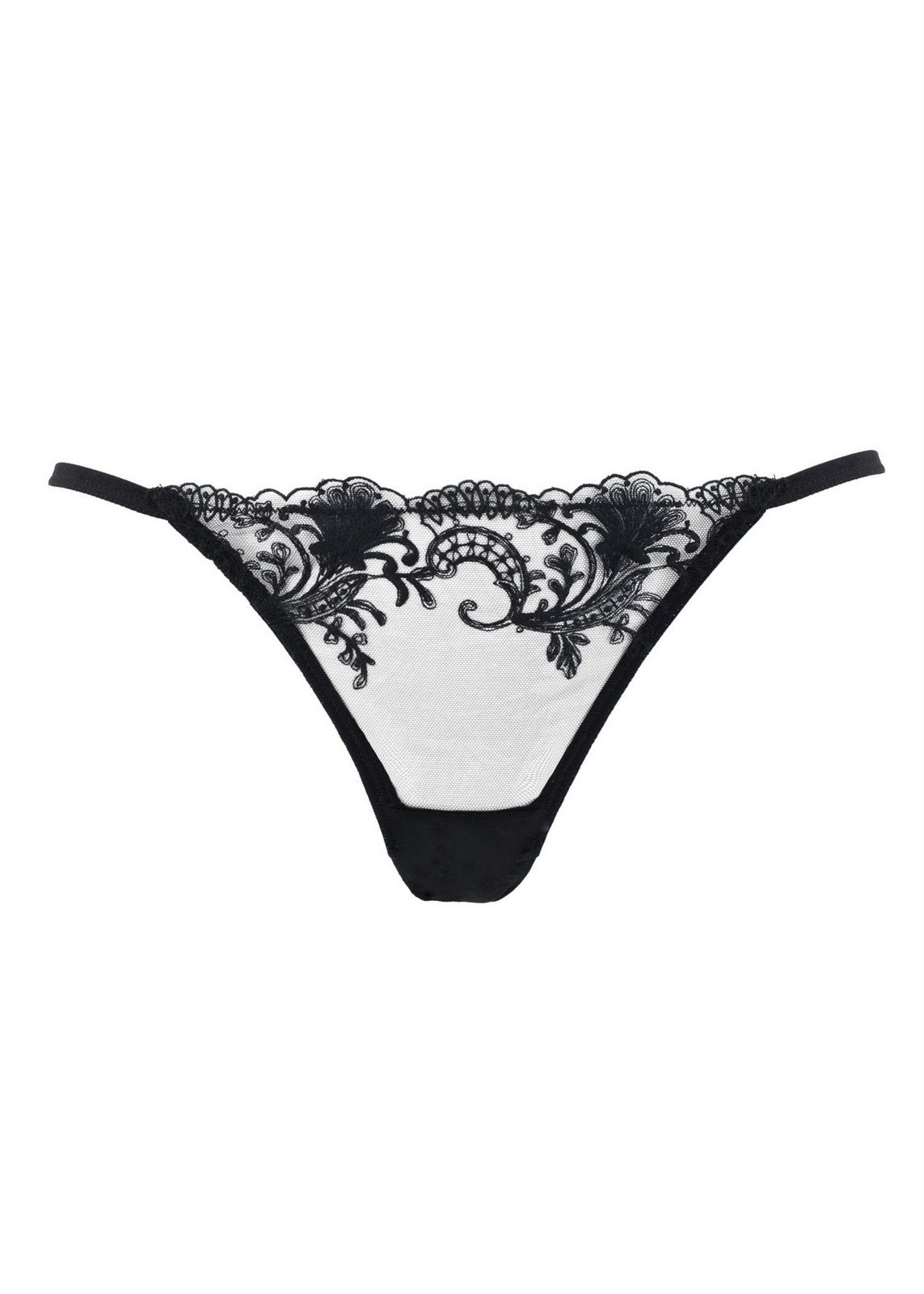 Bluebella Marseille Black Lace Embroidery Brief