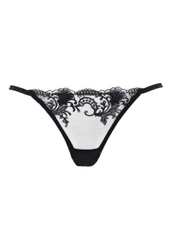 Bluebella Marseille Black Lace Embroidery Brief
