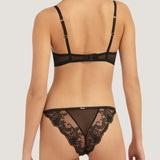Bluebella Marseille Black Lace Embroidery Brief