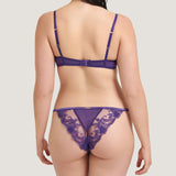 Bluebella Marseille Brief (Heliotrope Purple) - Embroidery Lace Underwear | Avec Amour Luxury Lingerie