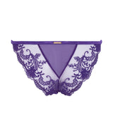 Bluebella Marseille Brief (Heliotrope Purple) - Embroidery Lace Underwear | Avec Amour Luxury Lingerie
