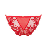 Bluebella Marseille Brief (Tomato Red) - Superfine Embroidery Lace | Avec Amour Luxury Lingerie