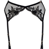 Bluebella Marseille Suspender Garter Belt (Black Lace) | Avec Amour Sexy Lingerie