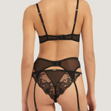 Bluebella Marseille Suspender Garter Belt (Black Lace) | Avec Amour Sexy Lingerie