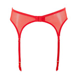 Bluebella Marseille Suspender (Tomato Red) - Soft Embroidery Lace | Avec Amour Luxury Lingerie