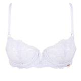 Bluebella Marseille (White) Mesh Bra - See-Through Bra - Avec Amour Sexy Lingerie