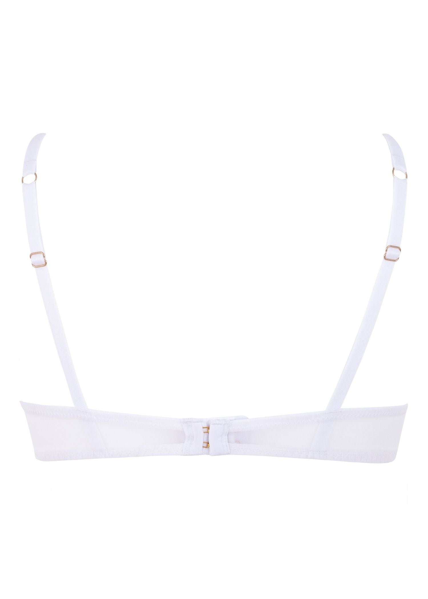 Bluebella Marseille (White) Mesh Bra - See-Through Bra - Avec Amour Sexy Lingerie