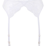 Bluebella Marseille (White) Suspender Belt - Avec Amour Sexy Lingerie