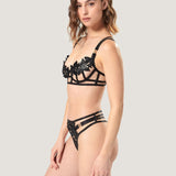 Bluebella Ophelia High-Waisted Thong (Black) | Avec Amour Sexy Lingerie
