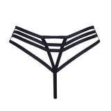 Bluebella Ophelia High-Waisted Thong (Black) | Avec Amour Sexy Lingerie