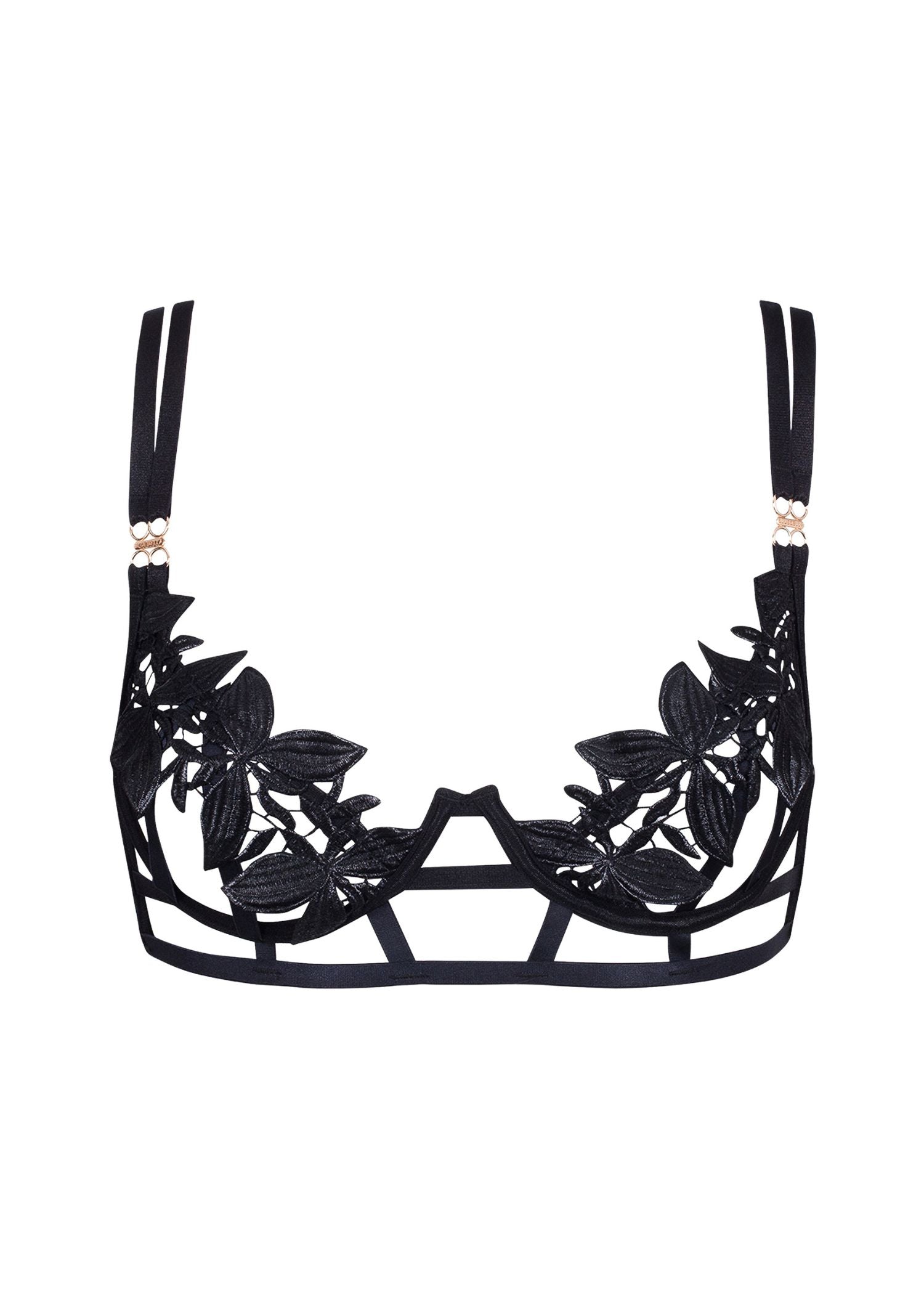 Bluebella Ophelia Wired Bra (Black) | Avec Amour Sexy Lingerie