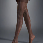 Bluebella Plain Top Stockings (Berry) - Avec Amour Lingerie Sexy Hosiery, Stockings