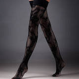 Bluebella Python Snake Fishnet Hold Ups | Avec Amour Hosiery, Stockings