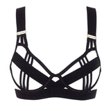 Bluebella Sutton Underwired Open Bra (Black) - Cupless Bra | Avec Amour Sexy Lingerie