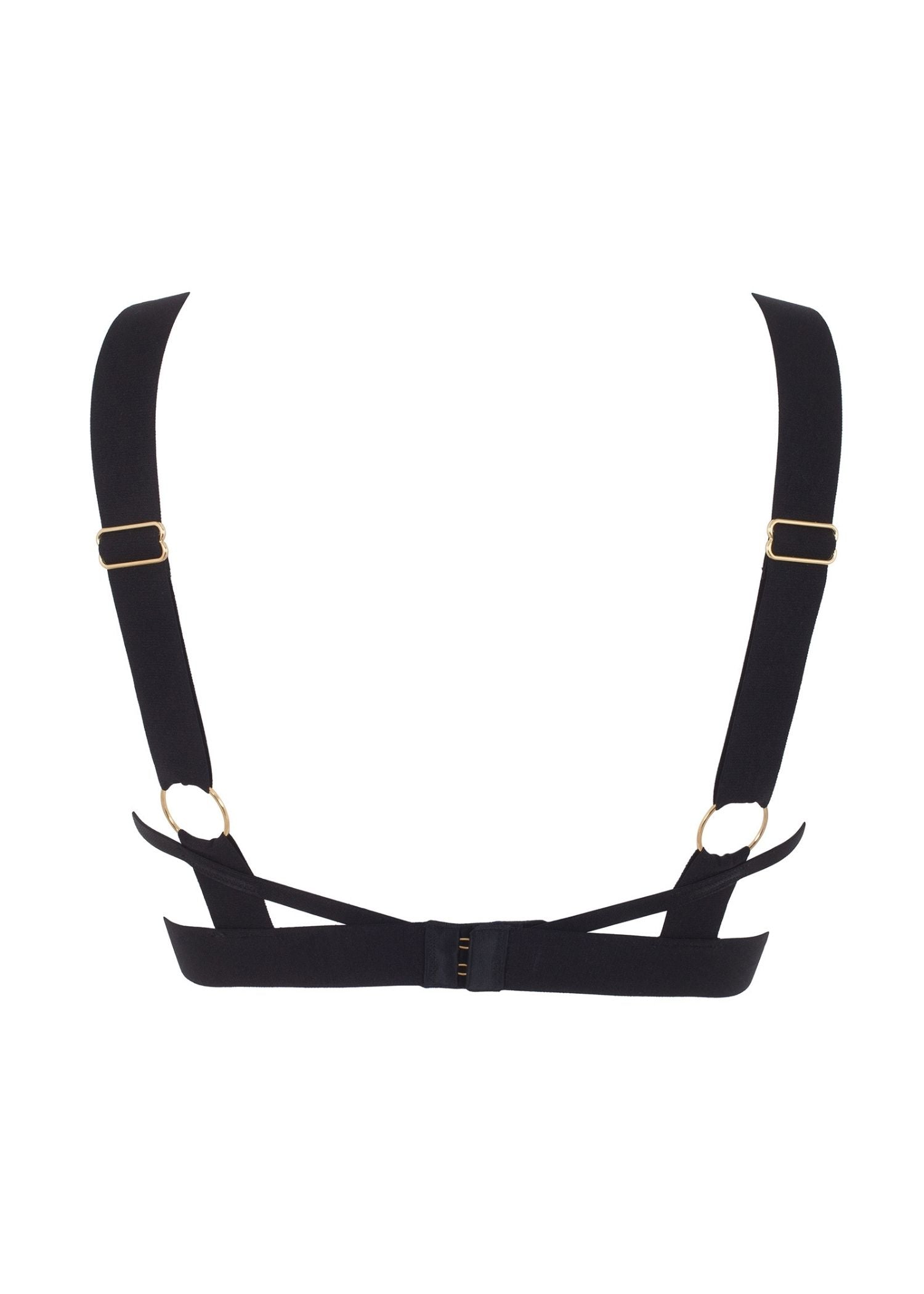 Bluebella Sutton Underwired Open Bra (Black) - Cupless Bra | Avec Amour Sexy Lingerie