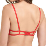 Bluebella Tallulah Bra (Tomato Red) - Cupless Open Bra | Avec Amour Sexy Lingerie