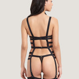 Bluebella Thea Thigh Harness (Black) - Garter Belt | Avec Amour Lingerie