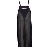 Bluebella Topaz Long Chemise (Black) - Loungewear, Sleepwear, Nightwear | Avec Amour Sexy Lingerie