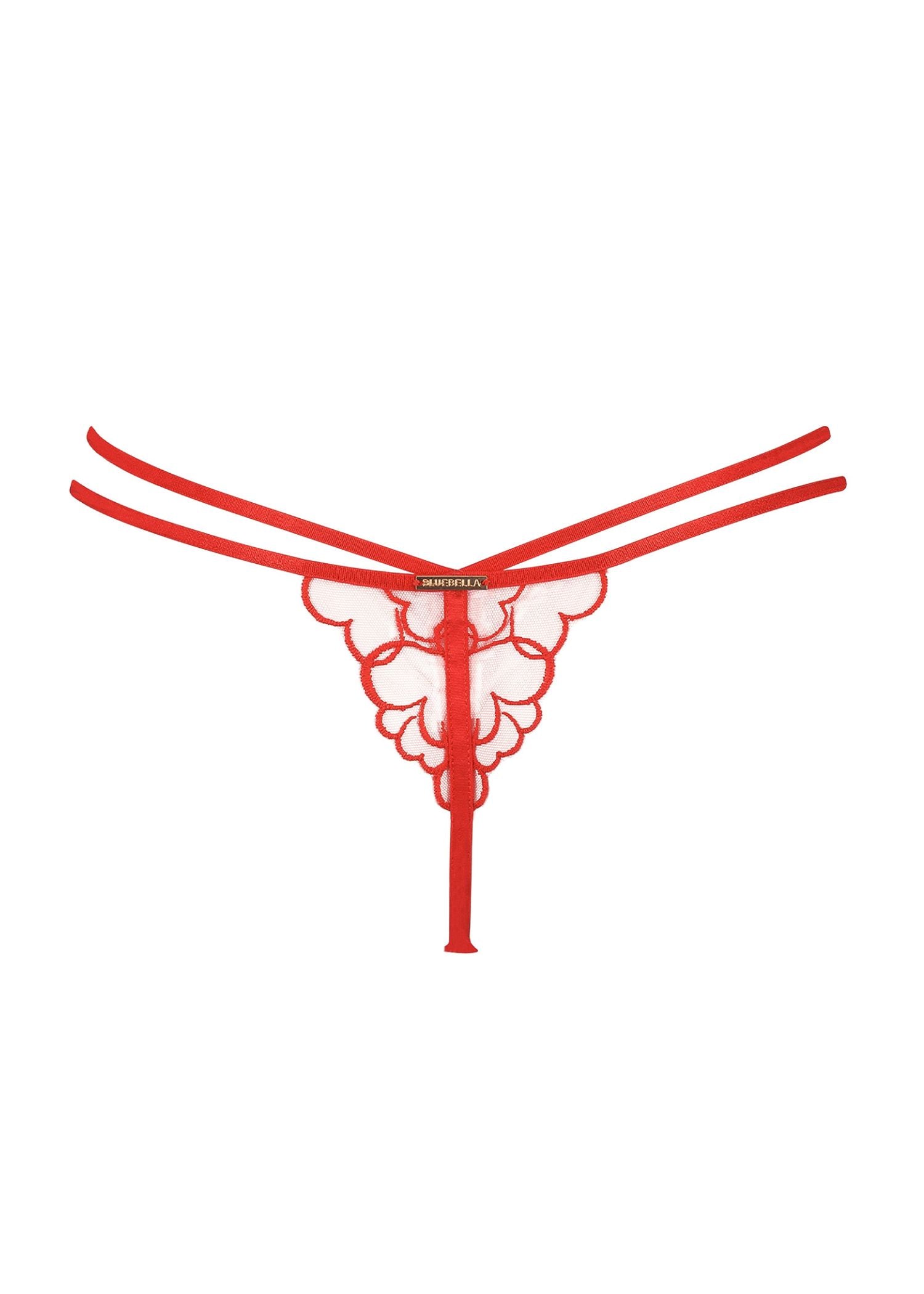 Bluebella Valentina Thong (Red) | Avec Amour Valentine's Day Lingerie