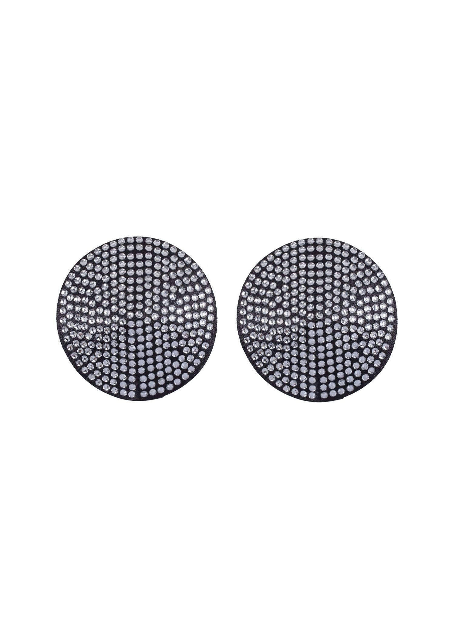 Bluebella Zenn Nipple Pasties (Silver/Black) | Avec Amour Sexy Lingerie
